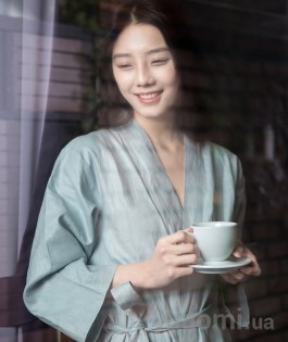 Халат Xiaomi ZaxArt Linen Couple Nightgown Grey 175/96A